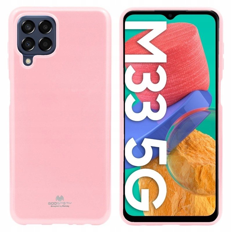 Etui do Samsung Galaxy M33 5G Mercury JELLY j różo Pokrowiec Case Obudowa ochronna