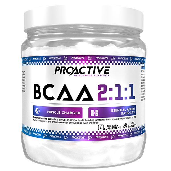 BCAA 2:1:1 - aminokwasy - ProActive - 300 tabletek
