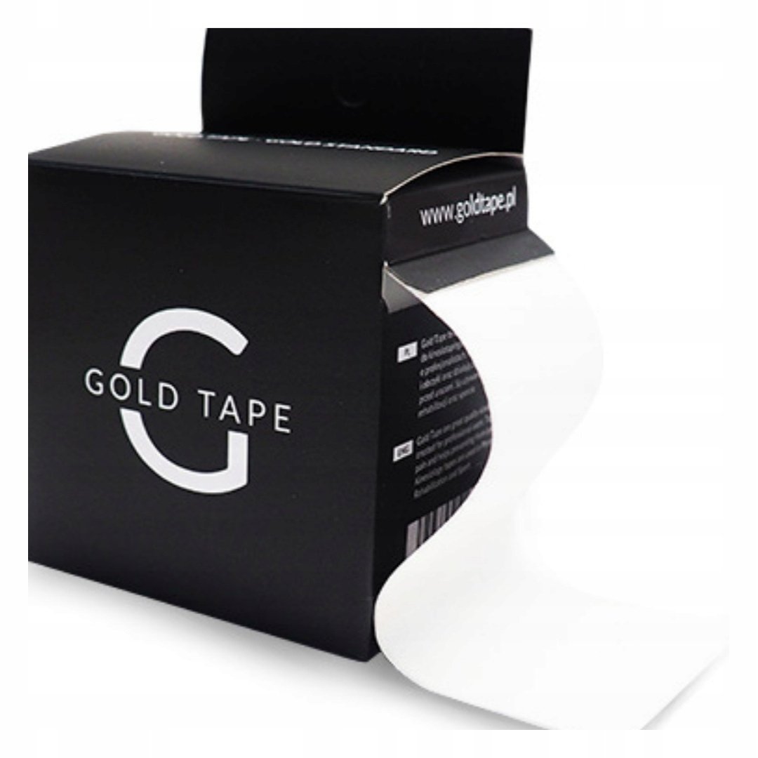 Tejpy Plastry Kinesiotape Gold Tape 5Cmx5M Białe