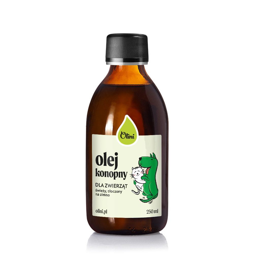 Olej konopny dla zwierząt Olini 250 ml