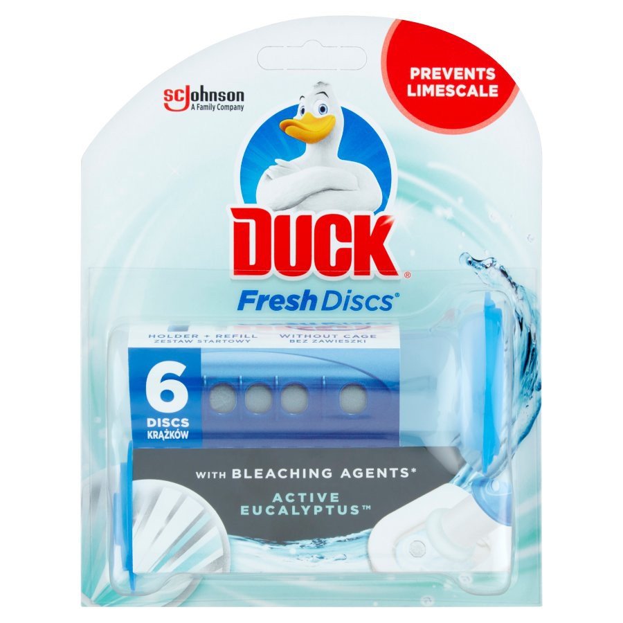 Duck Fresh Discs Żelowy krążek do WC Eucalyptus 6 szt.