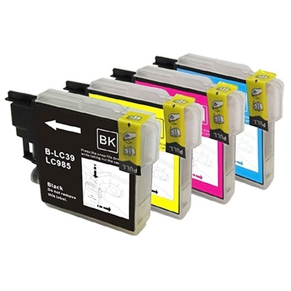 4X Tusz Do Drukarki Brother LC985 J125 J315W J515W