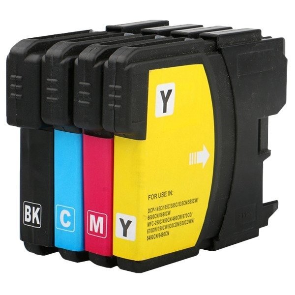 4x Tusz do Brother LC980 LC1100 DCP-195C DCP-365CN