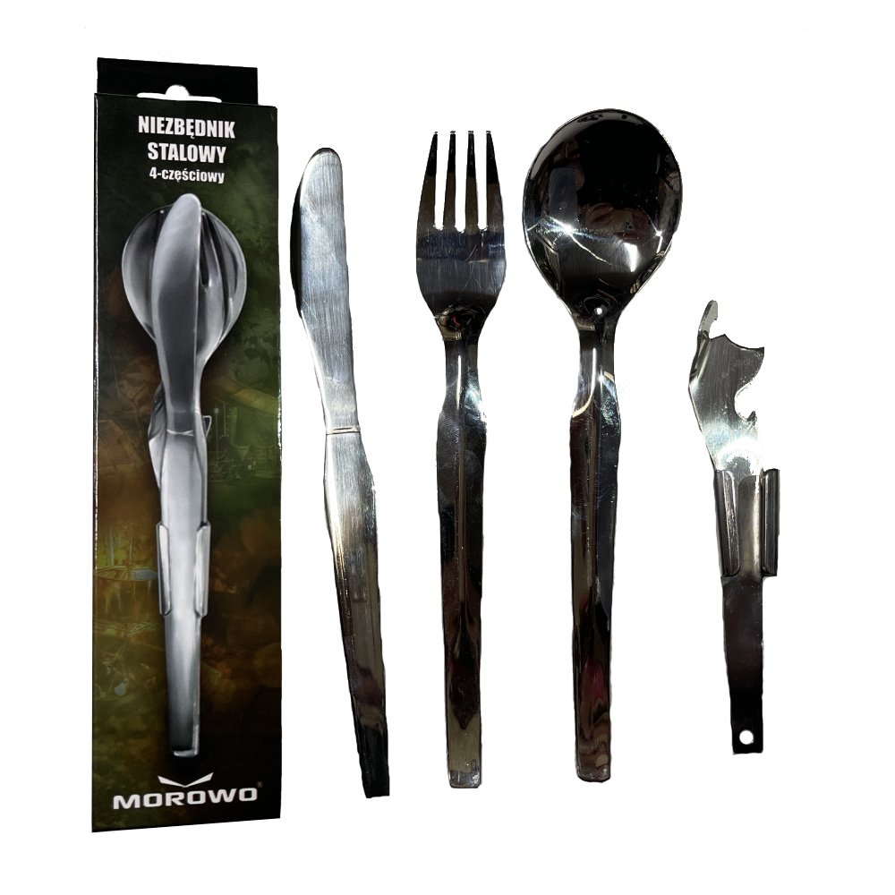 Niezbędnik Stalowy Turystyczny Wojskowy Harcerski 4cz. Morowo