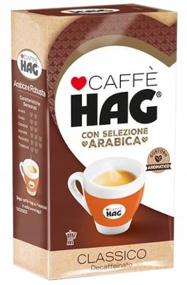 Caffe HAG Classico bezkofeinowa mielona kawa 250g