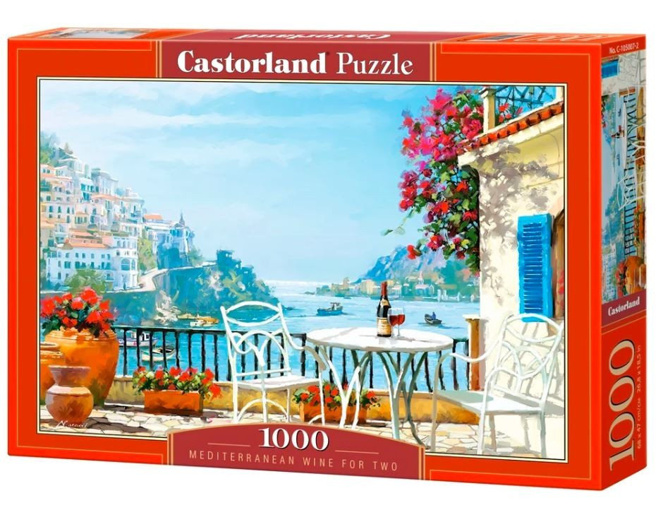 Puzzle 1000 Mediterranean Wine for Two Castorland