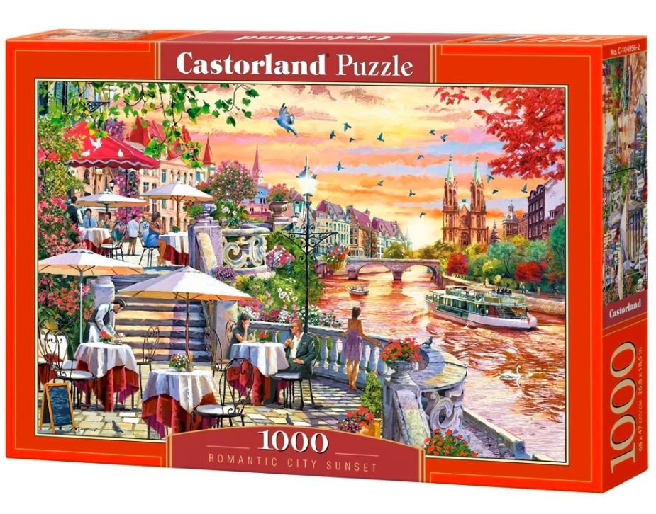 Puzzle 1000 Romantic City Sunset Castorland
