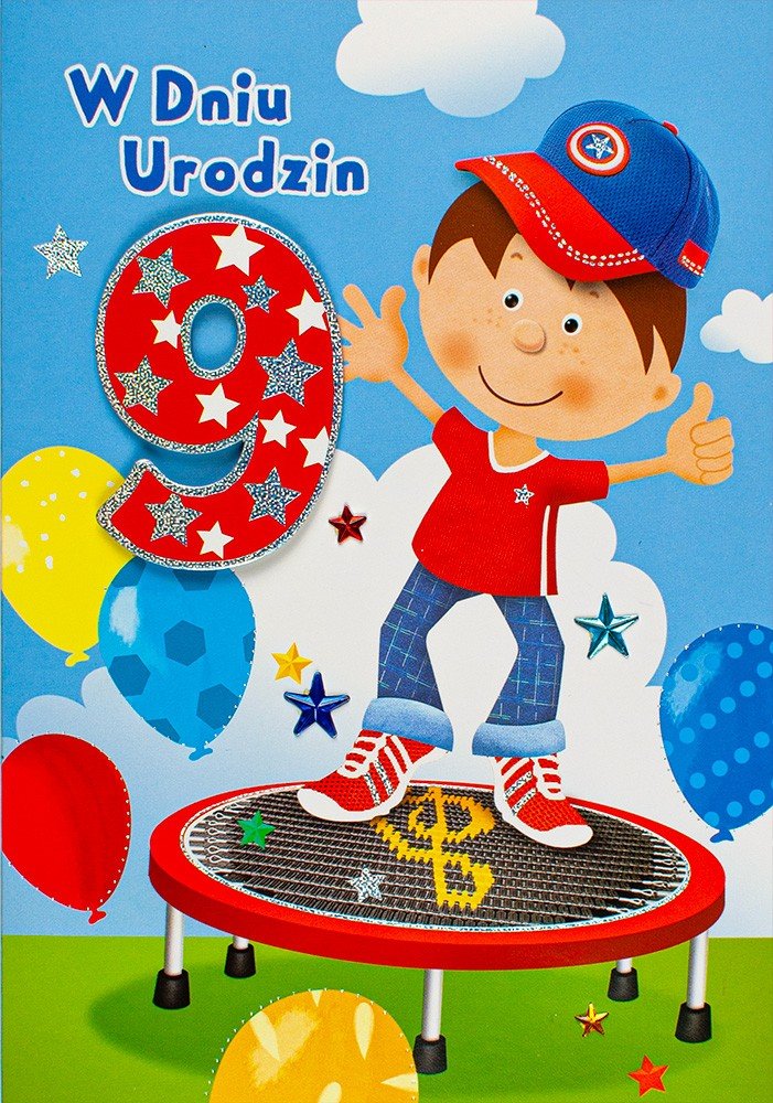 Kartka na 9 urodziny dla sportowca  M858