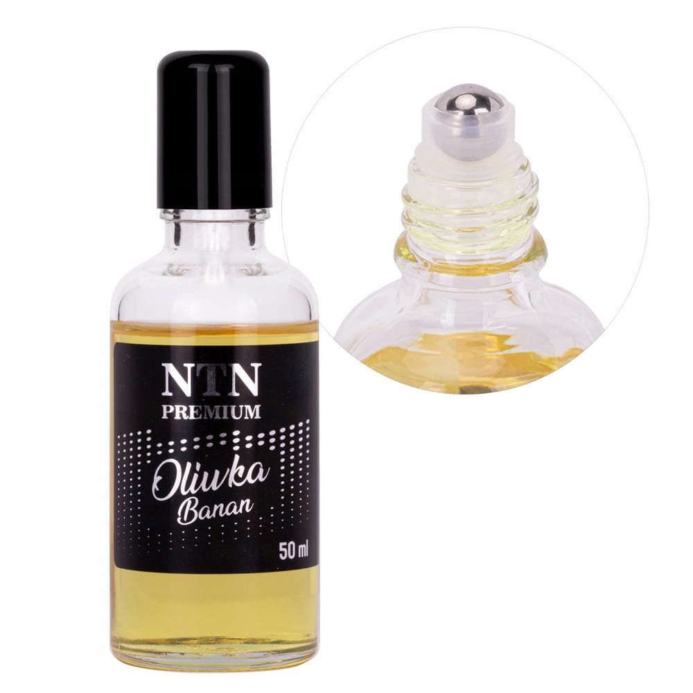 Oliwka regenerująca skórki i paznokcie roller ball z kulką NTN Premium o zapachu banana 50ml