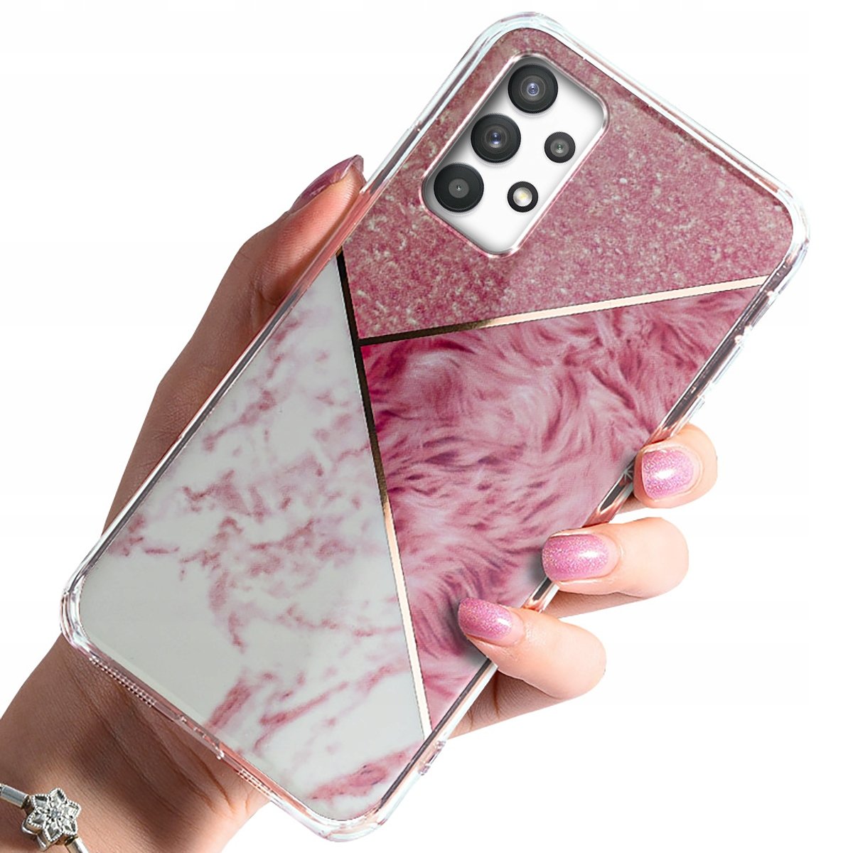 Etui Case Glamour + Szkło do Samsung Galaxy A32 4G