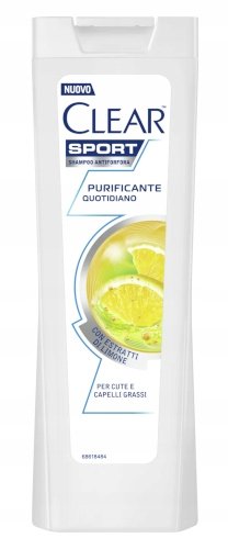 Clear Sport Purificante, Szampon Przeciwłupieżowy, 225ml