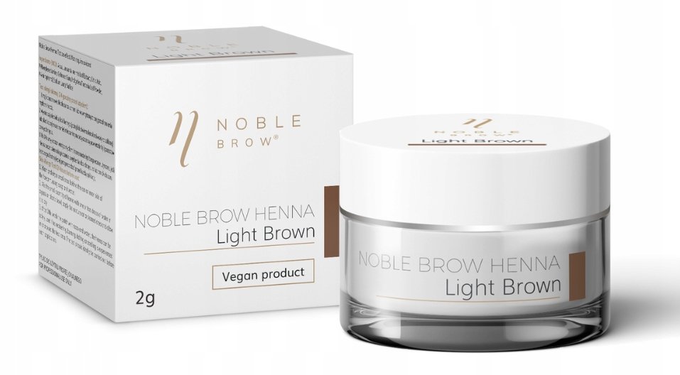Noble Lashes Noble Brow Henna Pudrowa Do Brwi - Light Brown 2g NL-HDBNBLB