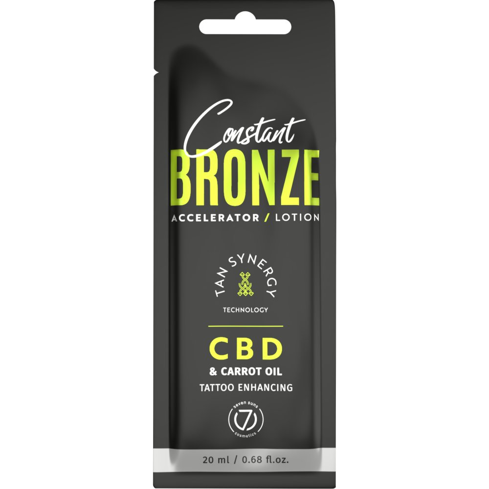 7suns, Constant Bronze CBD&Carrot Oil Accelerator, Lotion, 20ml