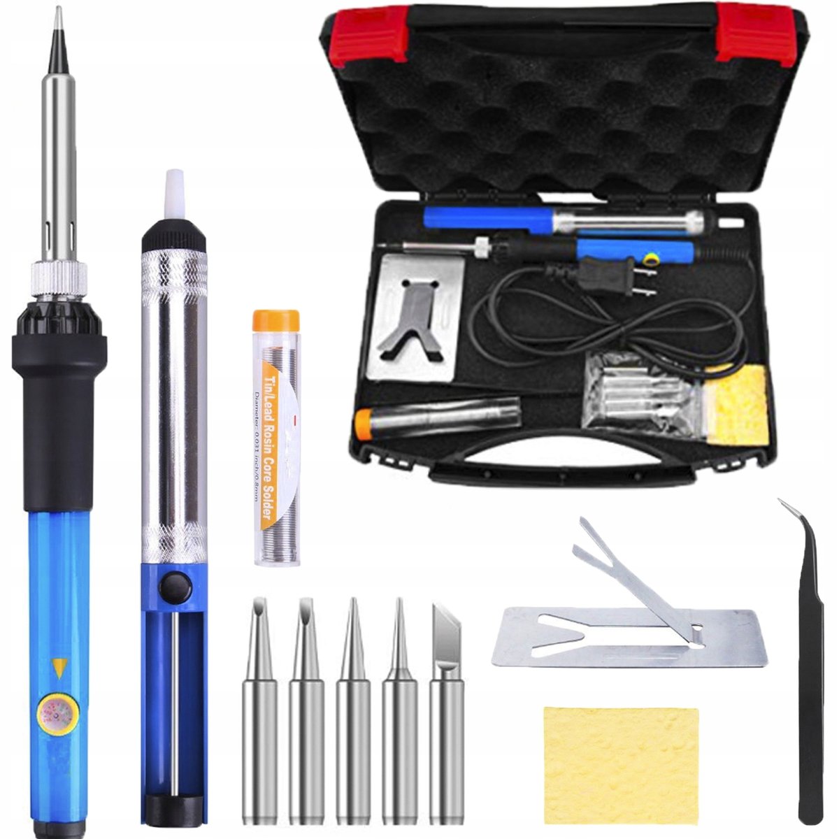 ZESTAW LUTOWNICA KOLBOWA PRECYZYJNA 60W +ORGANIZER 908H