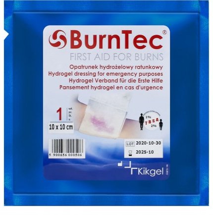 Kikgel Opatrunek hydrożelowy BurnTec 10 x 10 cm NN-MKI-K10A-001
