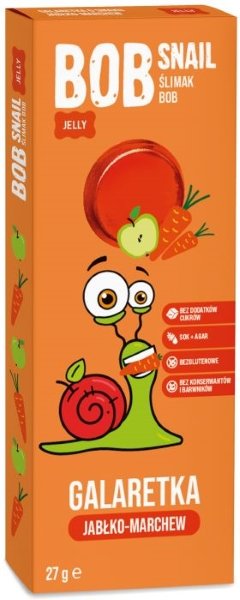 Bob Snail Galaretka Jabłko-marchew 27 g