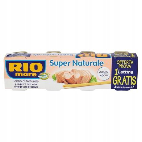 Rio Mare Super Naturale tuńczyk w puszce 4x56gr