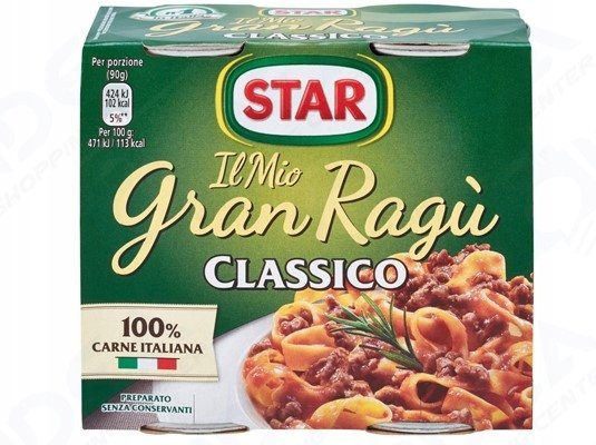 Star Gran Ragu sos z classico do spaghetti 2szt