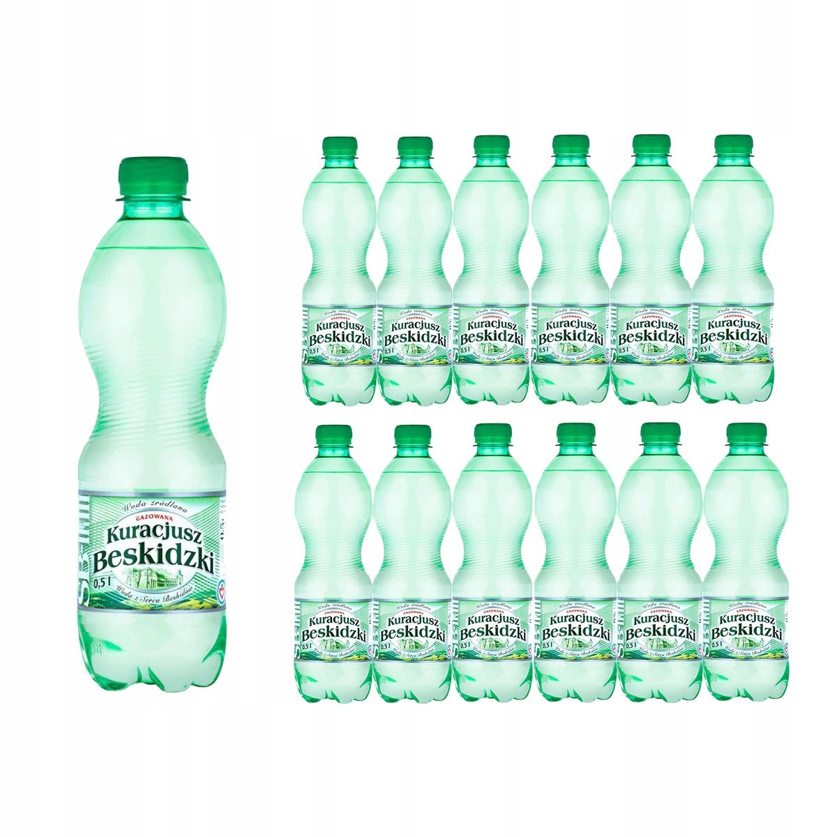 Woda gazowana Kuracjusz Beskidzki 500ml 12 butelek