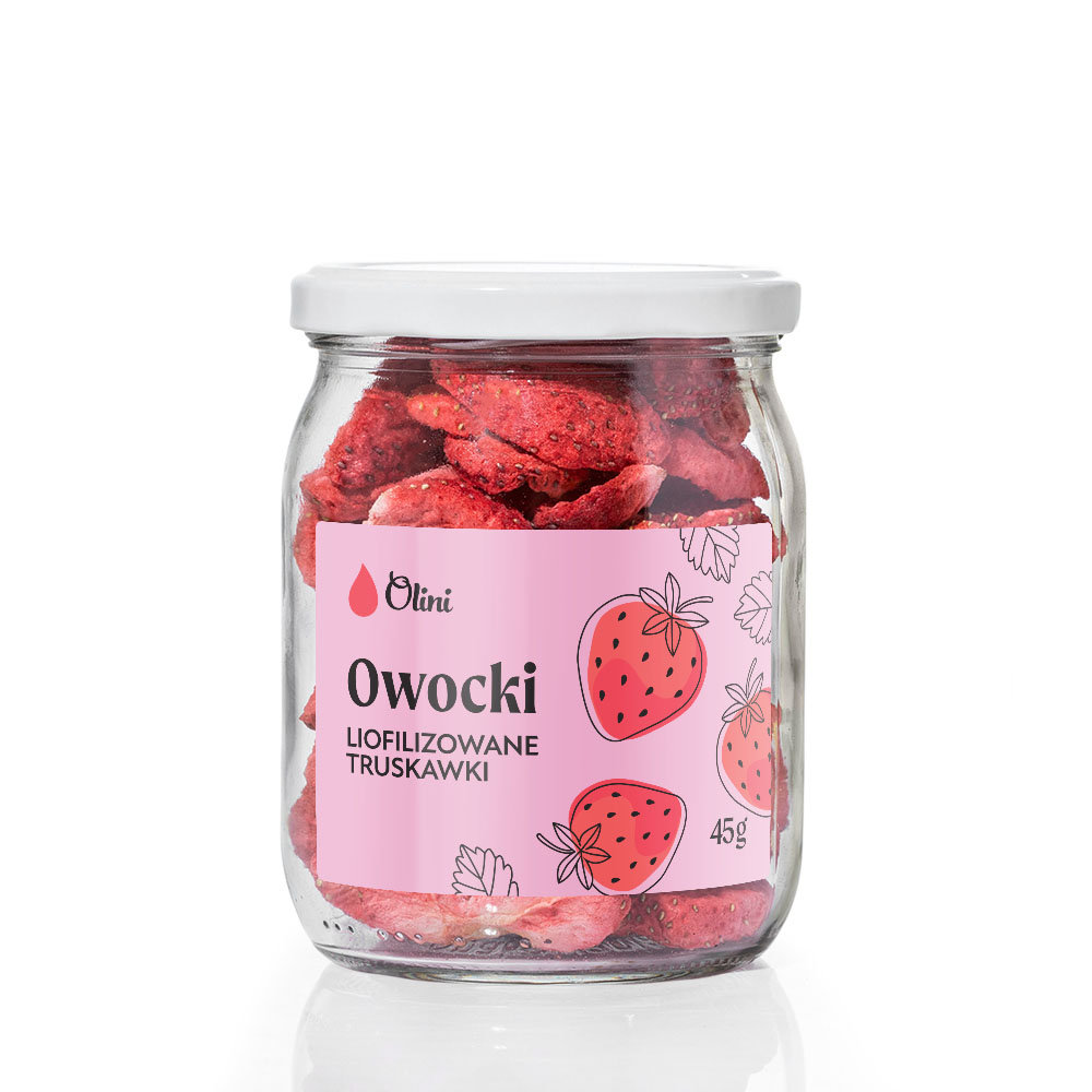 Owocki Truskawki liofilizowane 45 g Olini