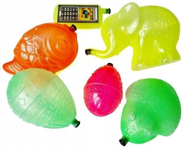 Super zestaw 6 sztuk Śmigustówek Psikawka Jajko