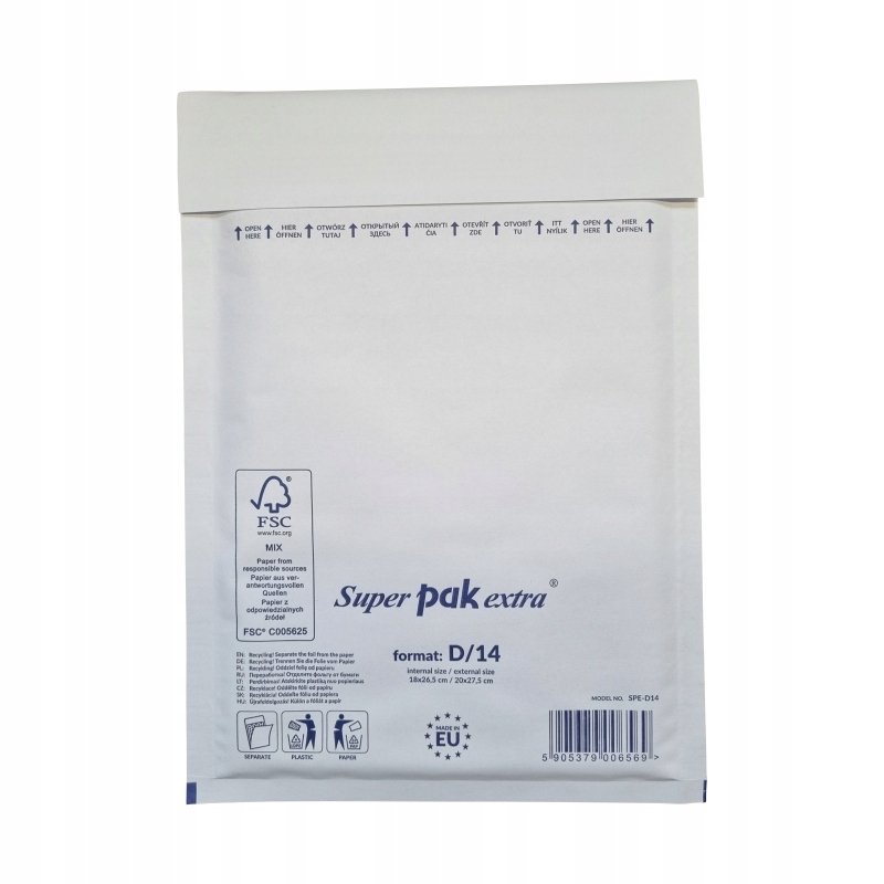 NC Koperty Koperta bąbelkowa D/14 200x275/180x265 Super Pak