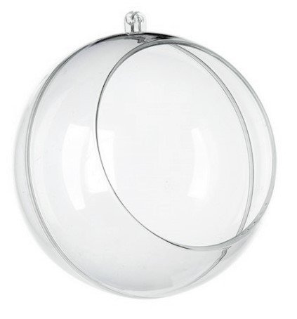 Bombka Akrylowa Kula Plastikowa Z Otworem 12Cm
