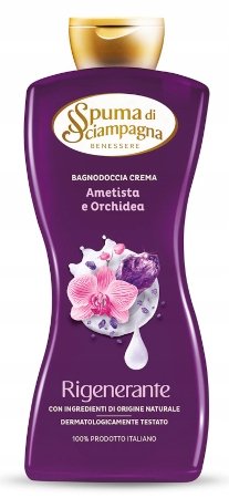 Spuma di Sciampagna Spuma di Sciampagna Orchidea i ametyst Regenerujący płyn do kąpieli 650ml