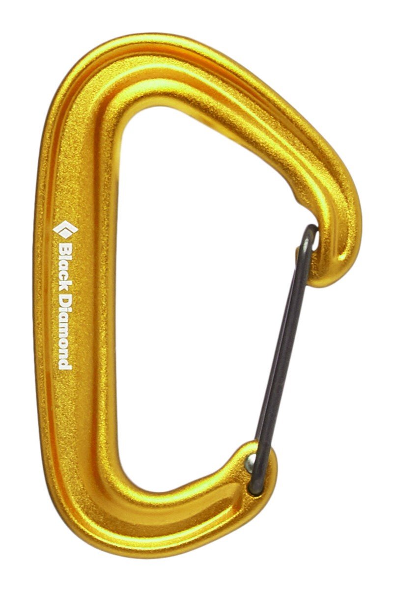 Black Diamond Miniwire Karabinek, yellow 2021 Karabinki niezakręcane BD2102357003ALL1