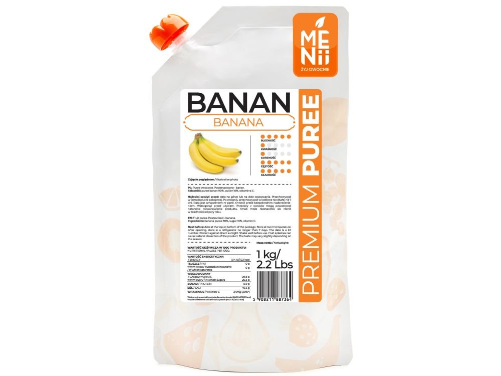 Puree Banan premium Menii 1 kg