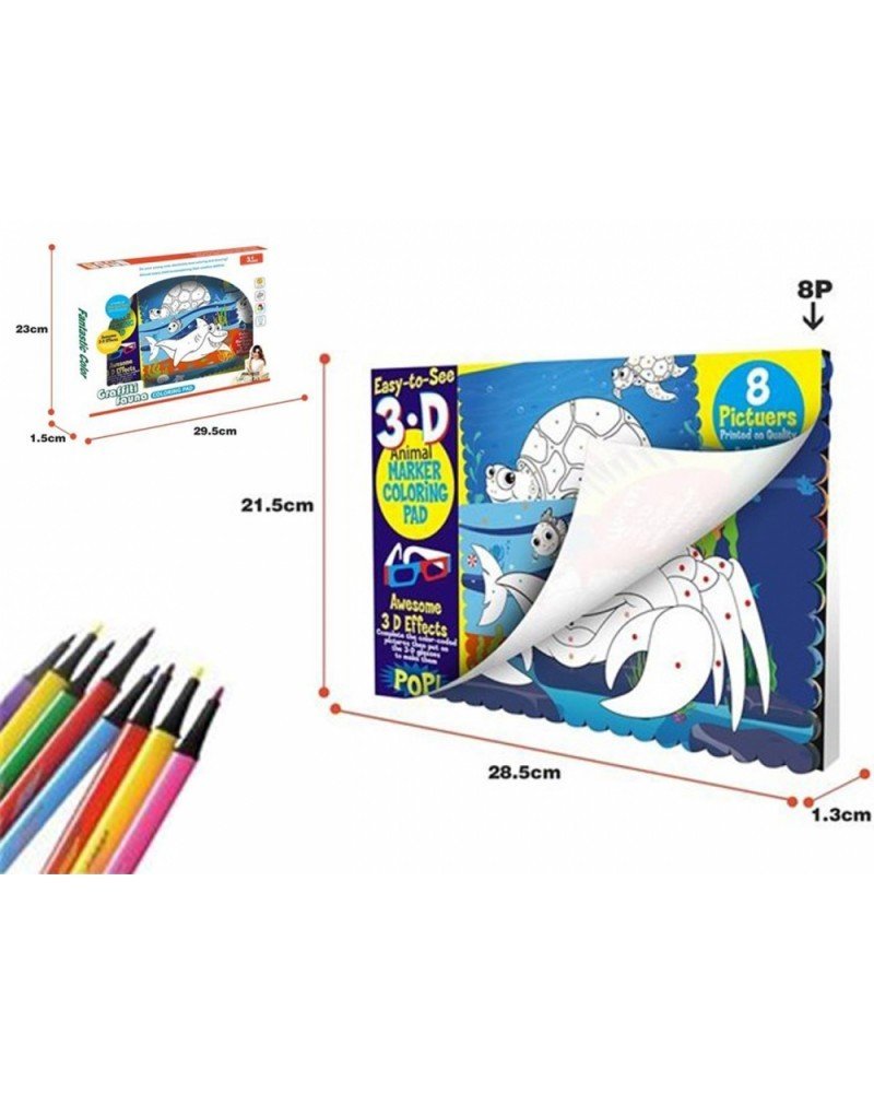 zest kreat ksiazeczka do malow 3d akc 30x23x2 89