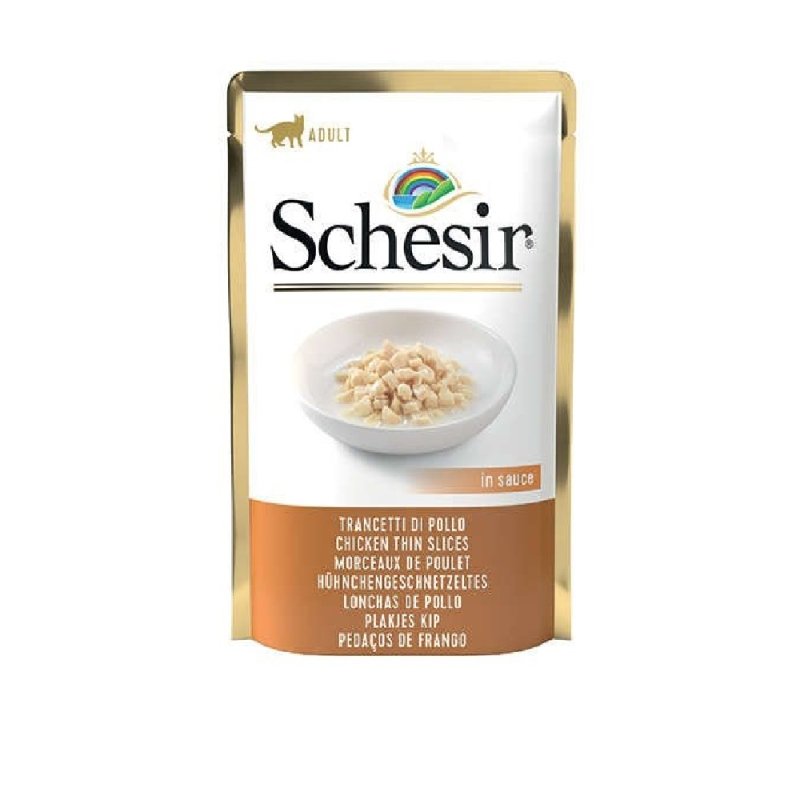 Schesir Cienkie paseczki kurczaka w sosie 85 g