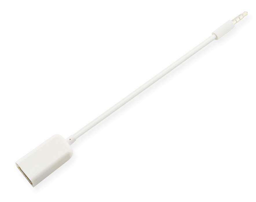 MicroConnect Kabel USB 3.5mm Jack USB-A Biały AUDUSBFW