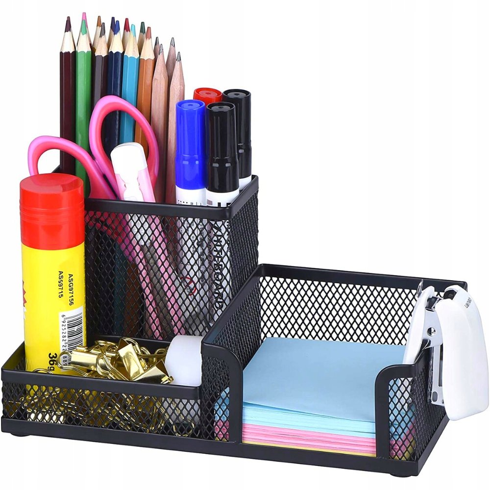 Przybornik Biurko Organizer Metal Siatka Lakier