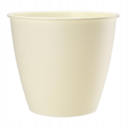 Doniczka okrągła plastikowa kremowa Azalia 13x12 cm