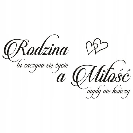 Napis na ścianę naklejka 100x50cm wybór koloru - ...tu zaczyna się życie... 252
