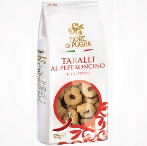 Taralli Fiore di Puglia peperoncino przekąska 250