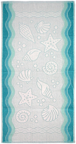 Greno RĘCZNIK FLORA OCEAN 50X100 TURKUSOWY RE-FL2-050-TURK