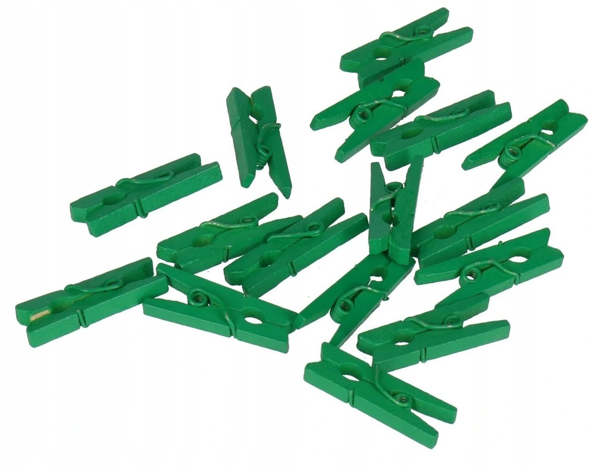 Klamerki Drewniane Spinacze 24Szt Klamerka