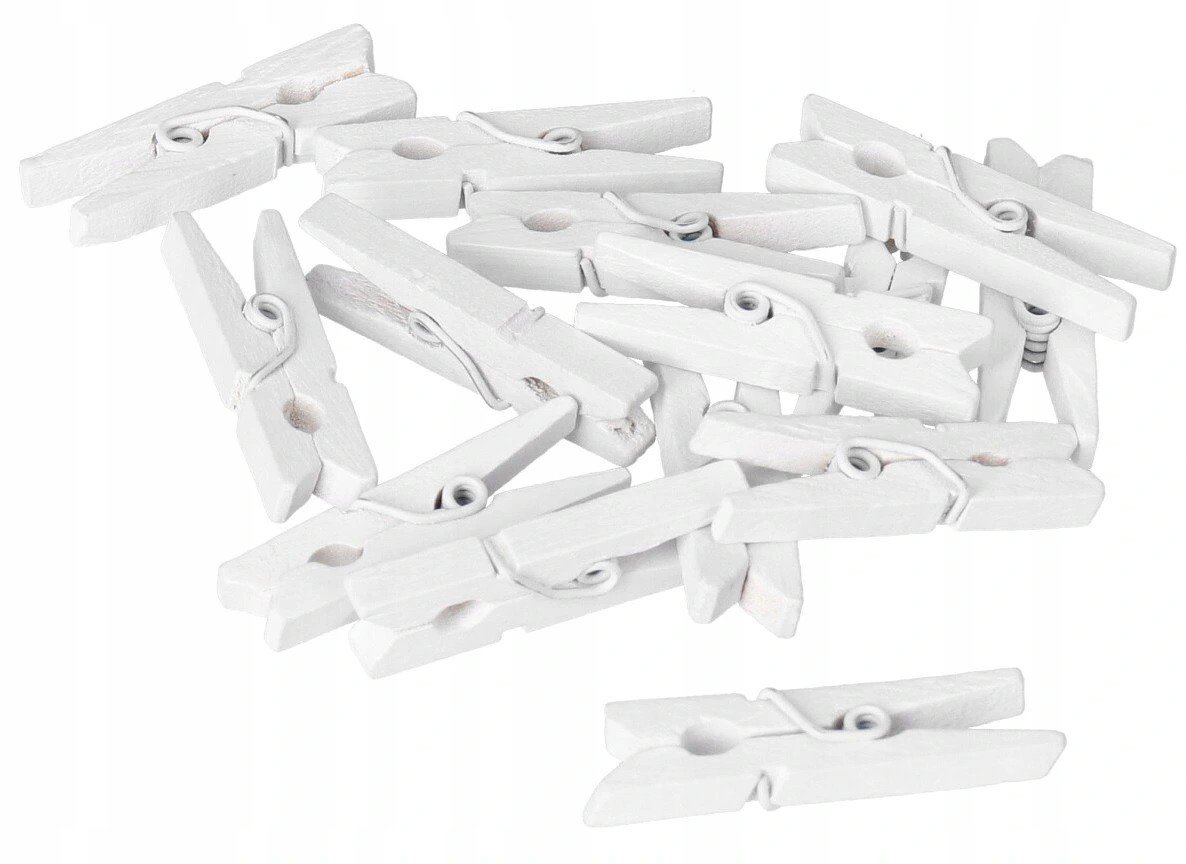 Klamerki Drewniane Spinacze 24Szt 3Cm Klamerka