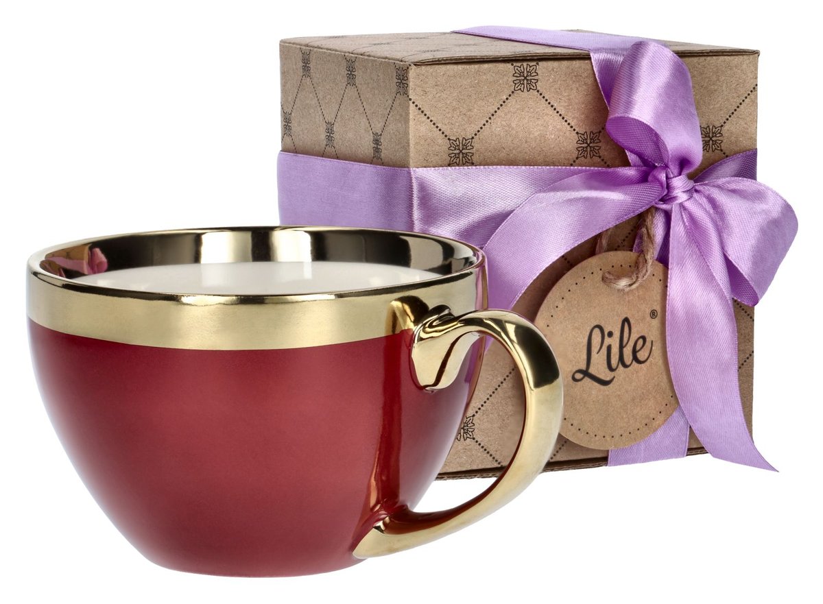 Filiżanka do kawy porcelanowa 400 ml Lile Paeonia LI-034G