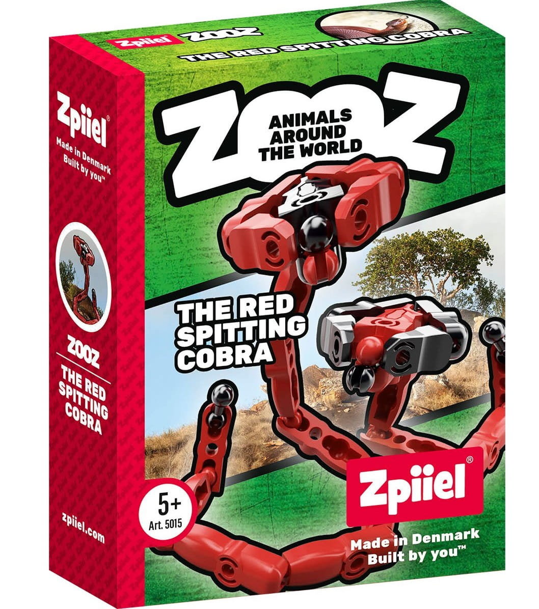 Zpiiel ZooZ Klocki Konstrukcyjne Czerwona Plująca Kobra