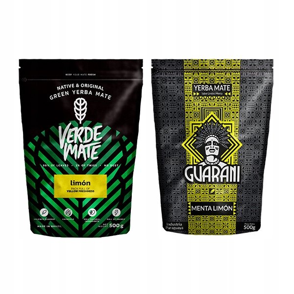 Yerba Verde Mate Limon + Guarani 1000g 1kg CYTRYNA