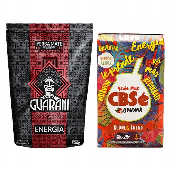 Zestaw Yerba Mate CBSe + Guarani Energia 2x500g