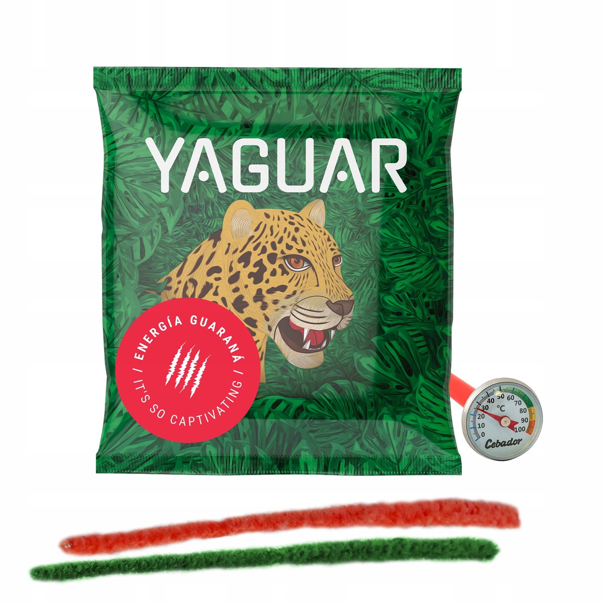 Termometr analogowy etui +czyściki +Yerba Mate 50g