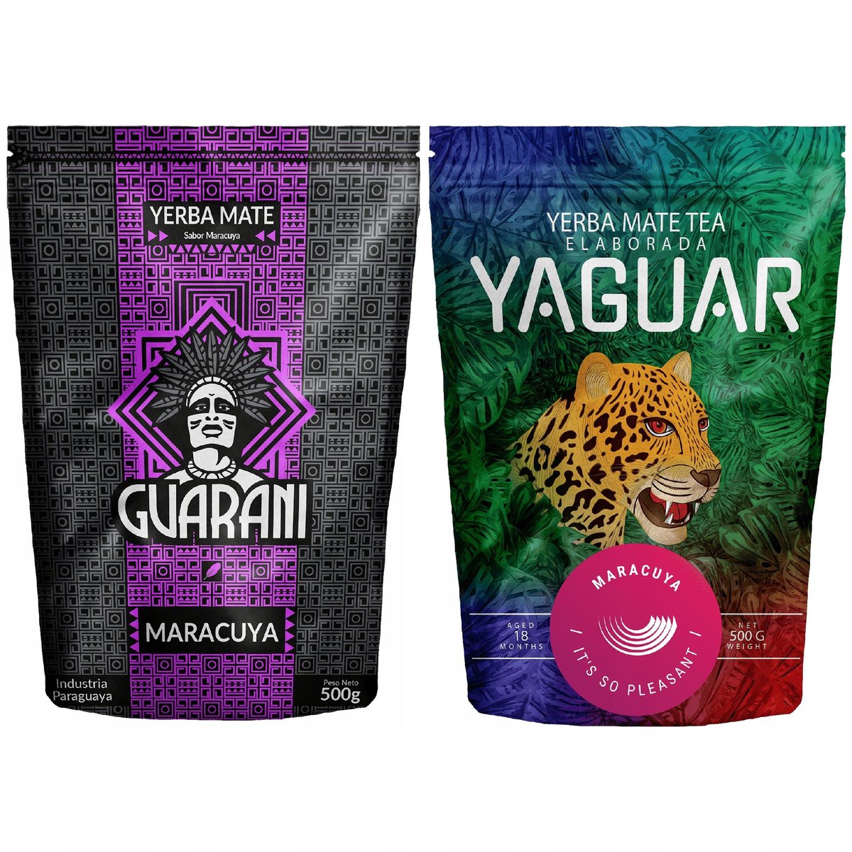 Yerba Mate Guarani Yaguar Maracuya 2x500g 1kg