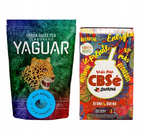 Yerba Mate CBSe Energia + Yaguar Wild 2x500g 1kg