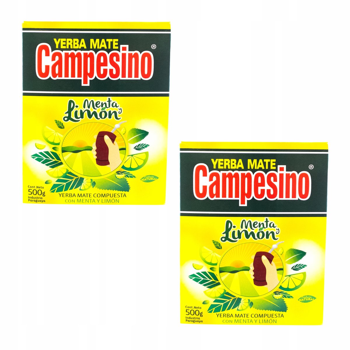 Yerba Mate Campesino Menta Limon 2x0,5kg 1000g 1kg