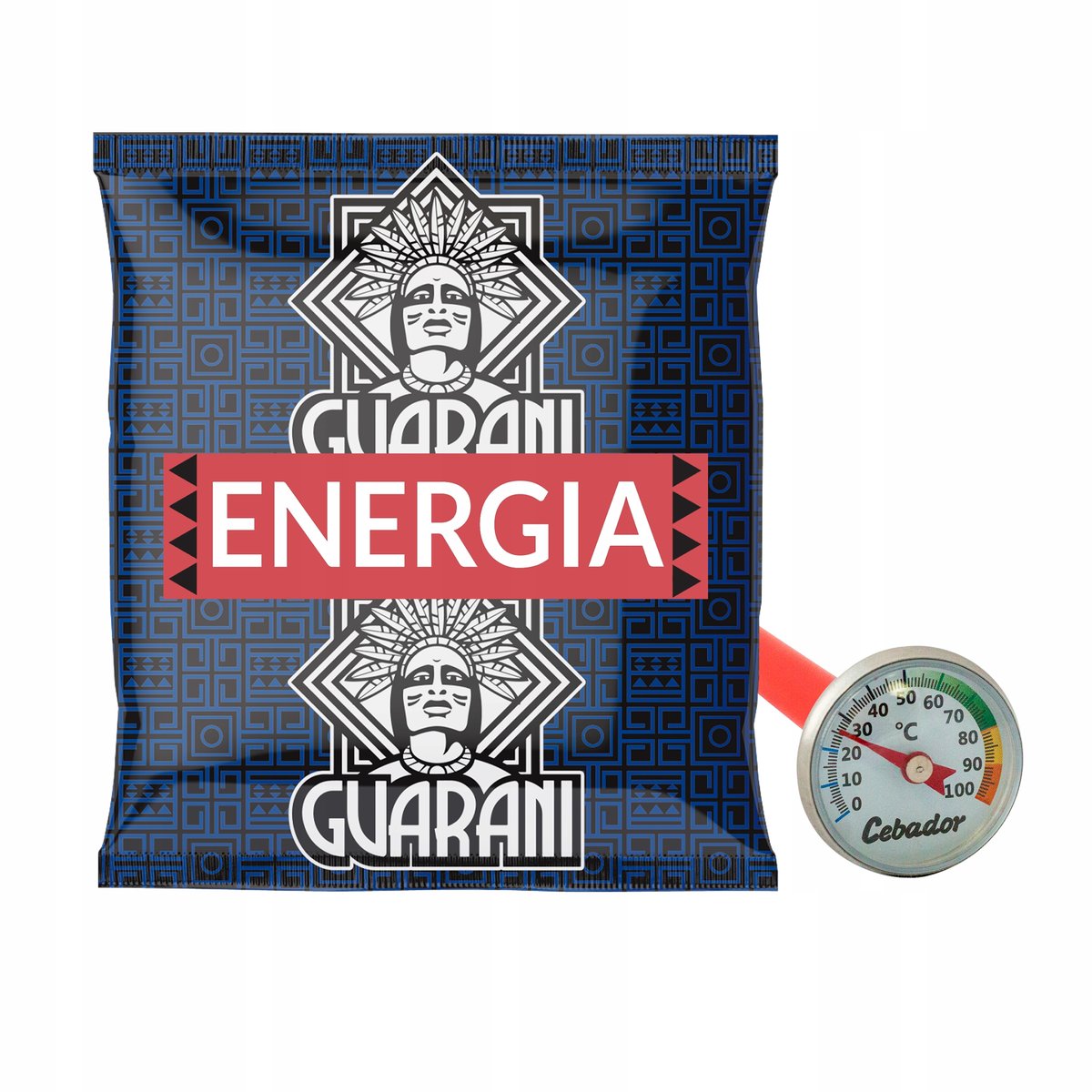ANALOGOWY TERMOMETR do yerba mate - Guarani! ETUI