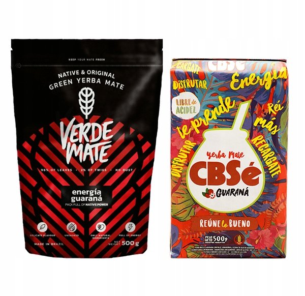 Yerba Verde Mate Energia + CBSe Energia 2x500g 1kg